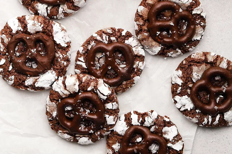 Рецепт: Шоколадное печенье-крендель Рецепт: Шоколадное печенье-крендель